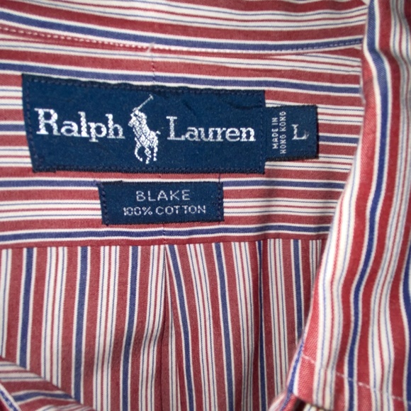 Red White & Blue New Condition Ralph Lauren Blake dress shirt - Picture 2 of 5